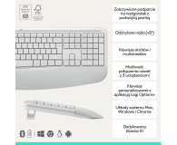 Logitech Signature Comfort Plus MK880 biały - 1533425 - zdjęcie 2